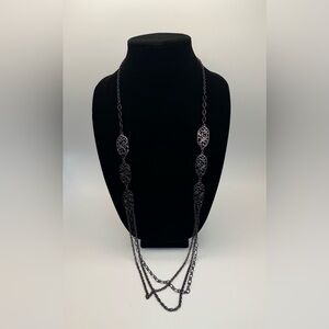 Elegant Long Color Changing Chain Necklace 18”